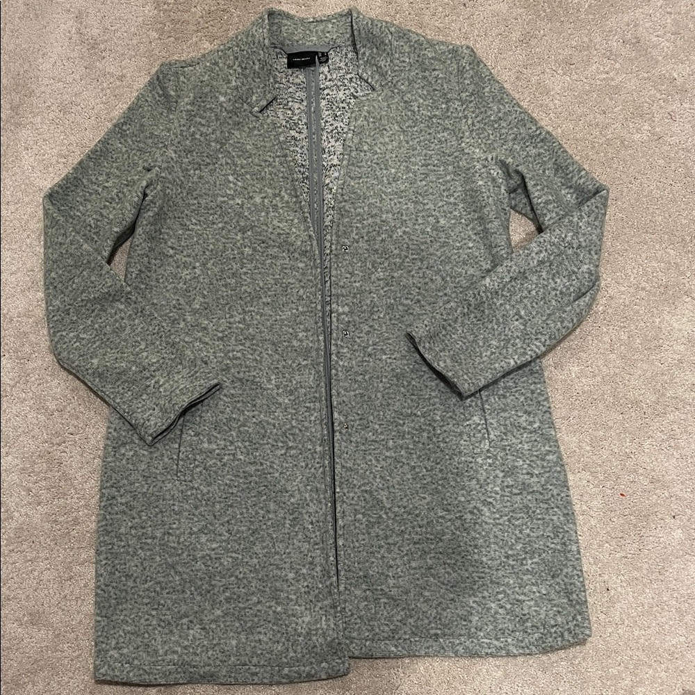 Vero Moda Heathered green Open Front Jacket